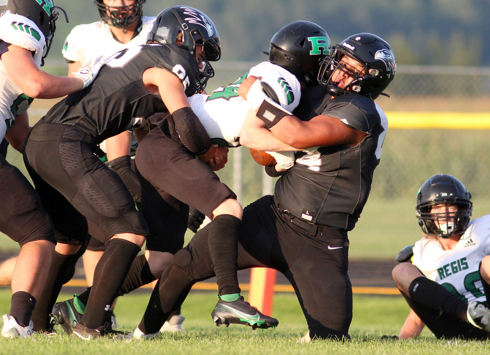 Eau Claire Regis at Bloomer football 8-26-22